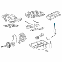 OEM 2000 Ford E-150 Econoline Club Wagon Dipstick Diagram - 2C2Z-6750-AA