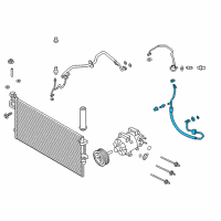 OEM Ford Escape AC Tube Diagram - GV6Z-19D742-EA