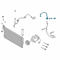 OEM 2018 Ford Escape Discharge Line Diagram - GV6Z-19972-A