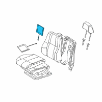 OEM 2021 Jeep Grand Cherokee Pad-Seat Back Diagram - 68193964AA