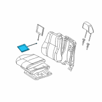 OEM 2020 Jeep Grand Cherokee Pad-Seat Cushion Diagram - 68206431AC