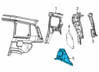 OEM Jeep Grand Cherokee L PANEL-WHEELHOUSE Diagram - 68464800AA