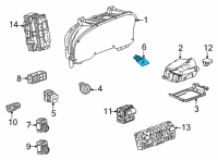 OEM GMC Yukon XL Hazard Switch Diagram - 84377125