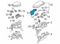 OEM Lexus NX450h+ Block Assembly, Fuse Diagram - 82610-42150