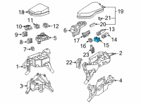 OEM Lexus ES250 Block Assembly, Relay Diagram - 82660-33040