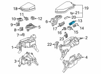 OEM Lexus NX350h Block Assembly, Relay Diagram - 82660-0E060