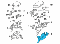 OEM 2021 Toyota RAV4 Prime Lower Cover Diagram - 82663-42240