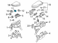 OEM 2013 Lexus RX350 Block Assembly, Relay Diagram - 82660-48020