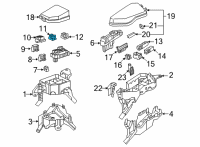 OEM 2021 Lexus ES300h Block Assembly, Relay Diagram - 82660-48020