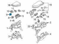 OEM 2021 Lexus ES350 Block Assembly, Relay Diagram - 82660-48030