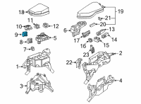 OEM 2011 Lexus RX350 Block Assembly, Relay Diagram - 82660-48030