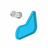OEM 2005 Chevrolet Cobalt Serpentine Belt Diagram - 12634322