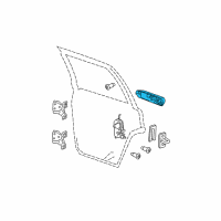 OEM 2008 Jeep Commander Handle-Exterior Door Diagram - 1HP701BMAA