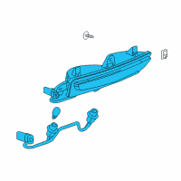 OEM Cadillac Back Up Lamp Diagram - 22858645