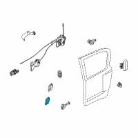 OEM Nissan Armada Hinge Assy-Rear Door Diagram - 82401-7S030