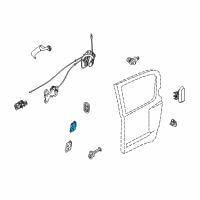 OEM 2007 Nissan Armada Hinge Assy-Rear Door Diagram - 82400-7S030