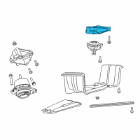 OEM 2015 Jeep Grand Cherokee Bracket-Transmission Mount Diagram - 68275991AA