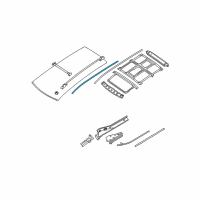 OEM 2009 Nissan Quest WEATHERSTRIP-Roof Drip RH Diagram - 76842-5Z002