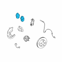 OEM 2010 Lincoln Town Car Brake Pads Diagram - 6W1Z-2001-B