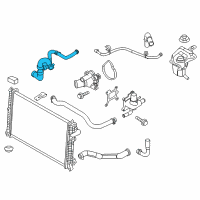 OEM 2011 Mercury Milan Lower Hose Diagram - 9E5Z-8286-F