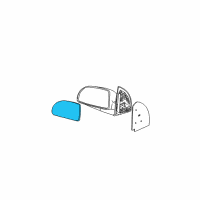 OEM 2007 Chevrolet Equinox Mirror-Outside Rear View (Reflector Glass Only) Diagram - 22629357