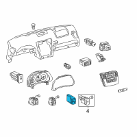 OEM 2010 Lexus IS250 Switch Assembly, Luggage Diagram - 84840-33080