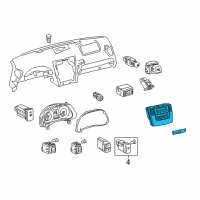 OEM 2012 Lexus IS F Control & Panel Assy, Integration Diagram - 84010-53430