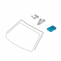 OEM 2005 BMW 760Li Rain And Light Sensor Diagram - 61-35-9-120-309