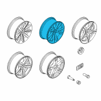 OEM 2019 BMW 650i xDrive Gran Coupe Disc Wheel, Light Alloy, Reflex-Silber Diagram - 36-11-6-794-691