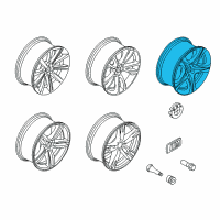 OEM BMW ActiveHybrid 5 Disc Wheel, Light Alloy, Bright-Turned Diagram - 36-11-6-794-693