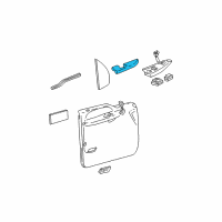 OEM 2000 Ford F-250 Super Duty Armrest Diagram - YC3Z-2524101-BAA