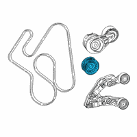 OEM Jeep Wrangler Pulley-Idler Diagram - 68397345AA