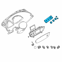 OEM 2004 Nissan Quest Control Assembly Diagram - 27500-5Z201