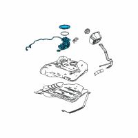 OEM 2010 Chevrolet Malibu Fuel Tank Fuel Pump Module Kit (W/O Fuel Level Sensor) Diagram - 19180187