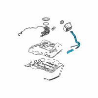 OEM 2009 Pontiac G6 Pipe Asm-Fuel Tank Filler (W/ Filler Hose) Diagram - 20900338