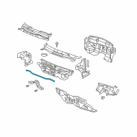 OEM 2007 Dodge Caliber Seal-COWL Screen To Hood Inner P Diagram - 5074522AC