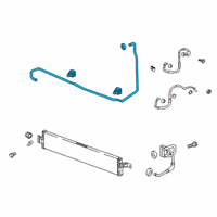 OEM 2018 Chevrolet Traverse Cooler Pipe Diagram - 84350786