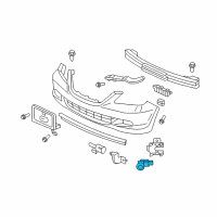 OEM 2005 Honda Odyssey Sensor Assembly, Corner (Nighthawk Black Pearl) Diagram - 39680-SHJ-A61ZC