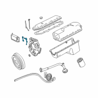 OEM 2000 Ford F-250 Super Duty Front Cover Gasket Diagram - YC3Z-6020-BA