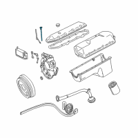 OEM 2002 Ford F-250 Super Duty Dipstick Diagram - F81Z-6750-DA