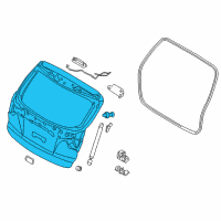 OEM Hyundai Tucson Panel Assembly-Tail Gate Diagram - 73700-2S000