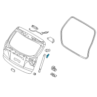 OEM 2012 Hyundai Tucson Bracket-Tail Gate Lifter, RH Diagram - 81782-2S000