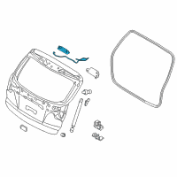 OEM Hyundai Tucson Outside Handle & Lock Assembly-Trunk Lid Diagram - 81260-2S000