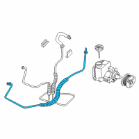 OEM 1999 Pontiac Grand Prix Hose-P/S Fluid Reservoir Inlet Diagram - 26068599