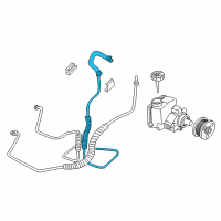 OEM 2002 Pontiac Grand Prix Hose Asm-P/S Gear Inlet Diagram - 26071314