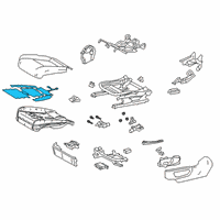 OEM 2019 Lexus UX200 Heater Assembly, Seat Diagram - 87510-76030