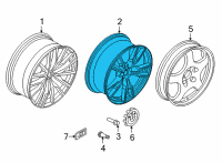 OEM 2022 BMW X6 Disc Wheel Light Alloy Ceriu Diagram - 36-11-8-072-003