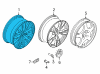 OEM 2021 BMW X6 Disc Wheel Light Alloy Jet B Diagram - 36-11-8-090-013