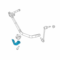 OEM 2011 Dodge Charger Bracket-STABILIZER Bar BUSHING Diagram - 4895134AB