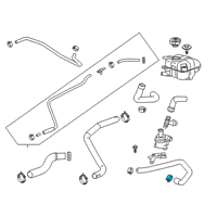 OEM Chevrolet Bolt EUV Clamp, Heater Outlet Hose *Gray Diagram - 90572594